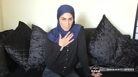 AgentsOfPorn - Naughty Hijabi teases her cuck husband - Sahara