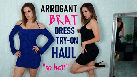 Humiliation from Miss Alika - Arrogant Brat Try on Haul (4K) - Alika White