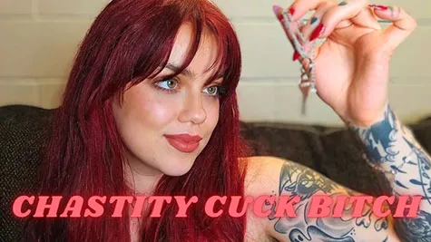 Ginger's Wild World - Chastity Cuck Bitch POV - Locking Your Cock in a Cage - Ginger Rae - femdom - female domination - humiliation - caged - keyholder