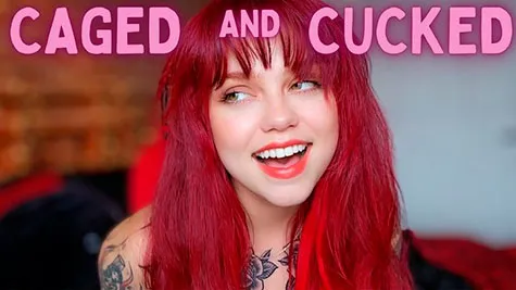 Ginger's Wild World - Caged and Cucked - Helpless in Chastity - Ginger Rae - cuck humiliation- femdom pov - chastity - sph - keyholder