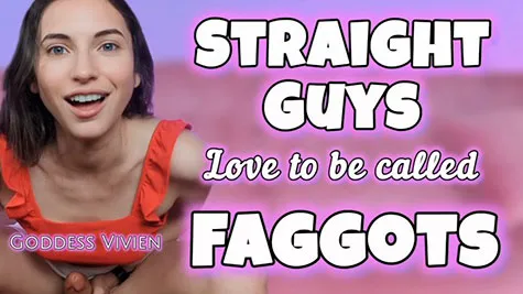 VivienVee - Straight Guys Love to be Called Faggots Goddess Vivien Make Me Bi Fantasy - Vivien Vee
