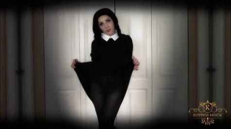 Kristie Bish - Wednesday Adams Pantyhose Tease | Femdom