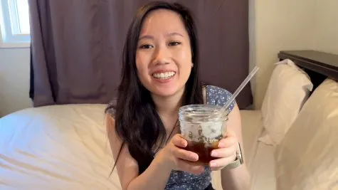 DearPeony - Bratty Asian Sorority Girl Eats Cucks Cum